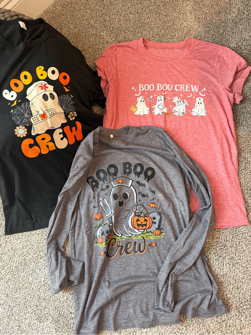 Boo Boo Crew Tees- Size Medium